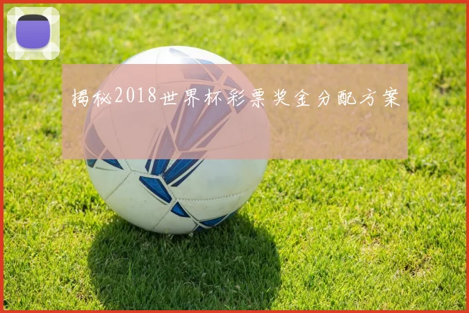 揭秘2018世界杯彩票奖金分配方案