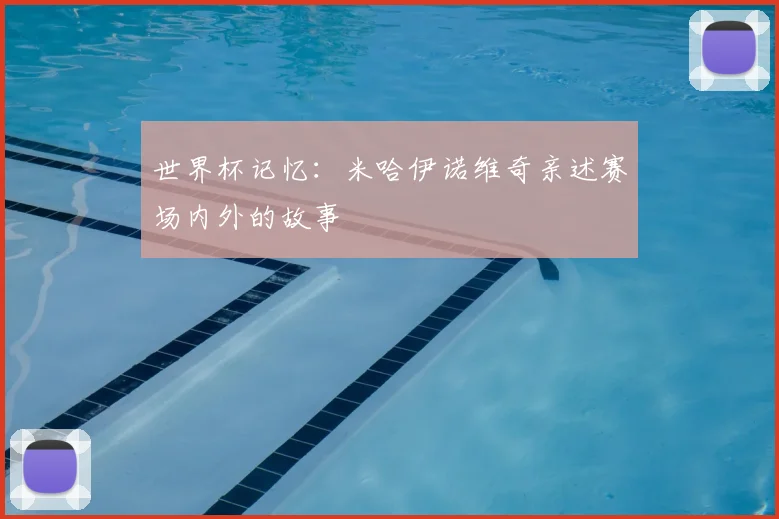 世界杯记忆：米哈伊诺维奇亲述赛场内外的故事